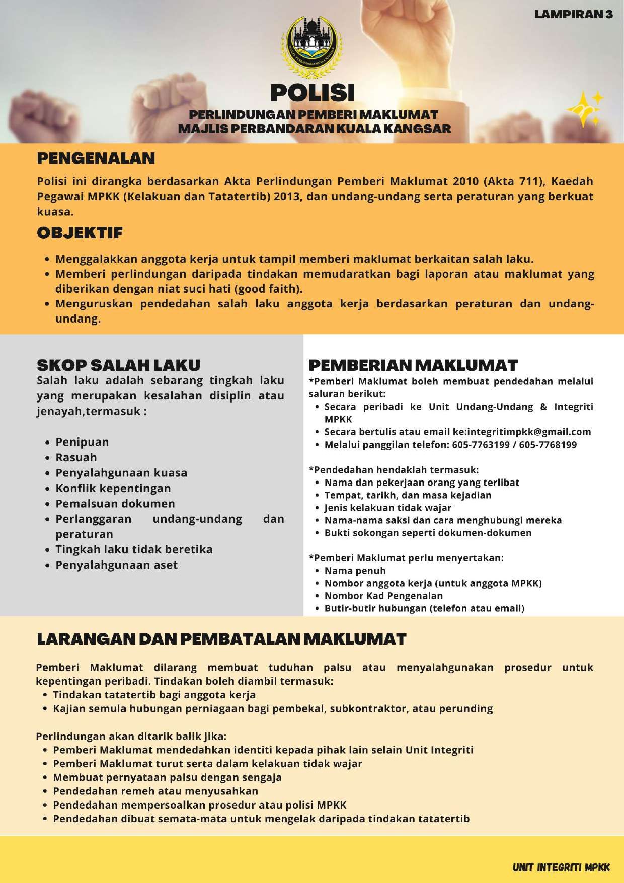 polisi pemberi maklumat